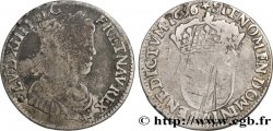 LOUIS XIV THE SUN KING Quart d écu, portait à la mèche longue 1656 Rennes