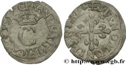 CHARLES X, CARDINAL DE BOURBON Liard au C couronné, 1er type 1593 Lyon
