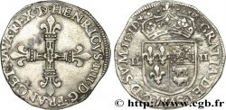 HENRY IV Quart d écu de Béarn 1591 Pau
