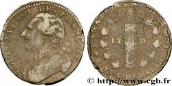 CONVENZIONE NAZIONALE 12 deniers dit au faisceau , type FRANCOIS 1793 Dijon