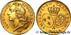 LOUIS XV THE WELL-BELOVED Louis d or dit au bandeau 1740 Paris