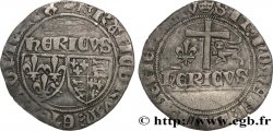 HENRY VI DE LANCASTRE - ROI DE FRANCE (1422-1453) - ROI D ANGLETERRE (1422-1461) et (1470-1471) Blanc aux écus n.d. Paris