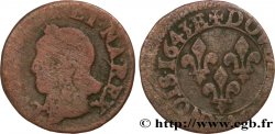 LOUIS XIII LE JUSTE Double tournois, type de Warin 1643 Tours