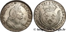 LOUIS XIV LE GRAND OU LE ROI SOLEIL Écu aux palmes 1694 Tours