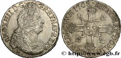 LOUIS XIV THE SUN KING Écu aux huit L, 2e type 1708 Rennes