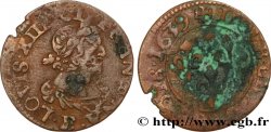 LOUIS XIII Double tournois, 19e type 1639 Tours