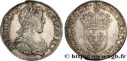 LOUIS XIV THE SUN KING Demi-écu à la mèche longue 1655 Bayonne