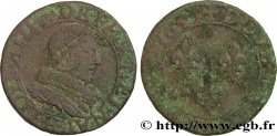 LOUIS XIII LE JUSTE Double tournois, type 1 de Tours 1633 Tours