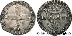 LOUIS XIV LE GRAND OU LE ROI SOLEIL Quart d écu, titulature côté croix 1643 Bordeaux