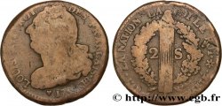 LOUIS XVI (MONARQUE CONSTITUTIONNEL) 2 sols dit au faisceau , type FRANÇAIS 1792 Strasbourg