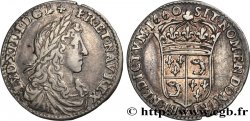LOUIS XIV LE GRAND OU LE ROI SOLEIL Douzième d écu de Dauphiné, portrait apollinien 1660 Grenoble TTB+