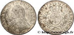 LOUIS XV DIT LE BIEN AIMÉ Écu aux branches d olivier, buste habillé 1726 Rouen TB