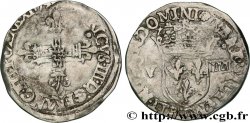 HENRY III Huitième d écu, croix de face 1579 Nantes