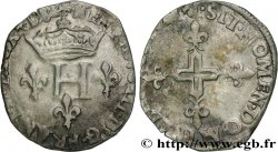 HENRI III Double sol parisis, 2e type 1581 Dijon