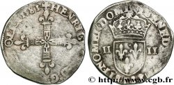 HENRY III Quart d écu, croix de face 1583 Bayonne