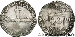 HENRY III Huitième d écu, croix de face 1581 Rennes