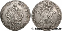 LOUIS XIV  THE SUN KING  Pièce de trente-quatre sols et demi aux insignes 1701 Strasbourg