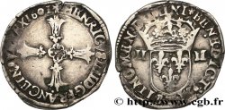 HENRI IV LE GRAND Quart d écu, croix feuillue de face 1601 Nantes