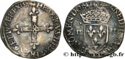 HENRY III Quart d écu, croix de face 1579 Rennes