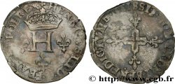 HENRY III Double sol parisis, 2e type 1581 Troyes