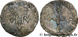 HENRI III Double sol parisis, 2e type 1582 Dijon