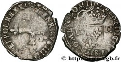 HENRI III Quart d écu, croix de face 1584 Angers
