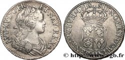 LOUIS XV DIT LE BIEN AIMÉ Écu dit de France-Navarre 1718 Paris