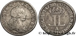 LOUIS XV THE BELOVED Livre d argent dite  de la Compagnie des Indes  1720 Paris