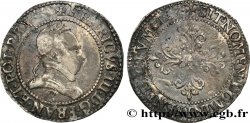 HENRY III Demi-franc au col plat 1587 Saint-Lô