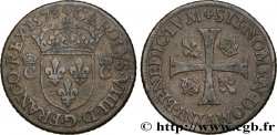 CHARLES IX Piéfort de poids quadruple du douzain aux deux C, 1er type 1573 Paris, Moulin des Étuves TTB