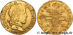 LOUIS XIV THE SUN KING Louis d’or aux huit L, portrait à la mèche longue 1652 Arras
