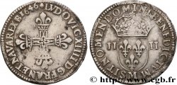LOUIS XIV THE SUN KING Quart d écu, 1er type 1646 Toulouse
