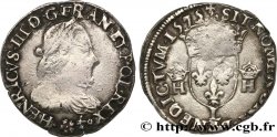 HENRI III Teston 3e type, col fraisé 1575 Bayonne