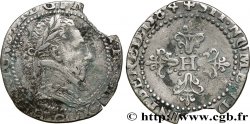 HENRY III Demi-franc au col plat 1584 Poitiers