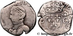 HENRY III. COINAGE AT THE NAME OF CHARLES IX Demi-teston, 2e type n.d. 