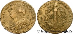 LOUIS XVI (MONARQUE CONSTITUTIONNEL) 2 sols dit au faisceau , type FRANÇOIS 1792 Lille