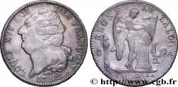 LOUIS XVI (MONARQUE CONSTITUTIONNEL)  Écu dit  au génie , type FRANÇOIS 1792 Paris TB
