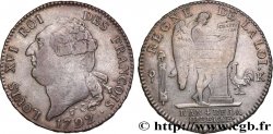 LOUIS XVI Écu dit au génie , type FRANÇOIS 1792 Bordeaux