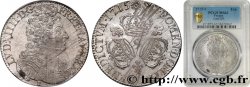 LOUIS XIV LE GRAND OU LE ROI SOLEIL Écu aux trois couronnes 1715 Rennes