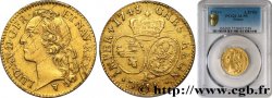 LOUIS XV DIT LE BIEN AIMÉ Louis d’or aux écus ovales, tête ceinte d’un bandeau 1743 Limoges