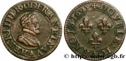 HENRY IV Double tournois, 1er type de Paris (légende française) 1605 Paris, Moulin des Étuves