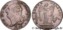 LOUIS XVI (MONARQUE CONSTITUTIONNEL)  Écu dit  au génie , type FRANÇOIS 1793 Bayonne TTB/TTB+