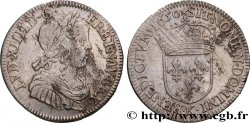 LOUIS XIV THE SUN KING Quart d écu à la mèche longue 1650 Bordeaux