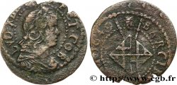 ESPAGNE - COMTÉ DE BARCELONE - LOUIS XIV LE GRAND OU LE ROI SOLEIL Sizain, 2e type 1649 Barcelone TB+