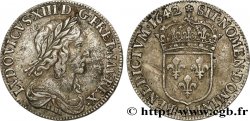 LOUIS XIII LE JUSTE Quart d écu, buste drapé et cuirassé (2e buste de Jean Warin) 1642 Paris, Monnaie de Matignon