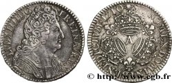 LOUIS XIV LE GRAND OU LE ROI SOLEIL Demi-écu aux trois couronnes 1710 Paris