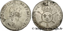 LOUIS XIV LE GRAND OU LE ROI SOLEIL Demi-écu aux insignes 1702 Tours