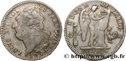 LOUIS XVI Écu dit au génie , type FRANÇOIS 1792 Paris