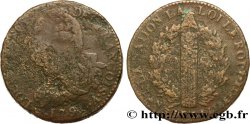 LOUIS XVI (MONARQUE CONSTITUTIONNEL) 2 sols dit au faisceau , type FRANÇOIS 1791 Paris