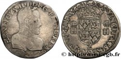 FRANCIS II. COINAGE IN THE NAME OF HENRY II Teston du Dauphiné à la tête nue 1560 Grenoble